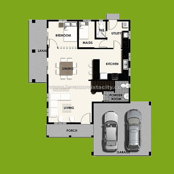 Designer 211 House Model 1F Floorplan